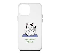 Arrêtez de stresser Meowt Cat Lover Yoga, méditation, Gym Coque pour iPhone 12 Mini