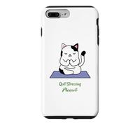 Arrêtez de stresser Meowt Cat Lover Yoga, méditation, Gym Coque pour iPhone 7 Plus/8 Plus
