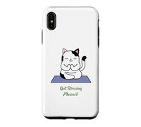 Arrêtez de stresser Meowt Cat Lover Yoga, méditation, Gym Coque pour iPhone XS Max