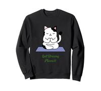 Arrêtez de stresser Meowt Cat Lover Yoga, méditation, Gym Sweatshirt
