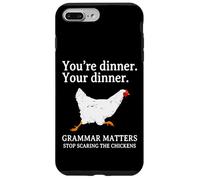 Arrêtez d'effrayer Les Poulets, Professeur Amusant de Grammaire Anglaise Coque pour iPhone 7 Plus/8 Plus