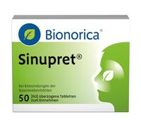 Arrêtez la sinusite à temps! Sinupret Bionoric Comprimés SINUS Congestion 50 comprimés