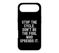 Arrêtez Le Cycle : ne Soyez Pas l'idiot Qui Le répand en Pleine Conscience Coque pour iPhone Air