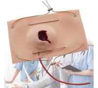 Arrêtez le kit de formation de saignement, modèle portable de blessure de traumatisme de saignement de silicone, simule fortement la blessure sur la cuisse/bras et la scène saignante