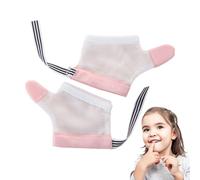 Arrêtez le pouce de sucer pour les enfant - Gardien de pouce pour sucer le pouce | 1 paire Bouclier de doigt résistant à la bouchée | anti-suceur respirant pour bébé, bouchon de crête réglable