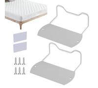 Arrêts de matelas pour éviter de glisser, support de matelas en métal antidérapant | 2 joints de matelas, butée de glissière de lit, barre de fixation de matelas pour la plupart des cadres de lit