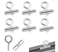 Arrêts de Rail D'auvent, 6Pièces Butée Auvent Crochet Auvent, 8 à 10 mm Butée pour Rail Passepoil Camping Rails Keder Accessoires pour Caravane Camping Car