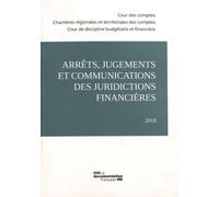 Arrêts, Jugements Et Communications Des Juridictions Financières