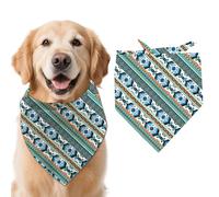arricraft 1 Bandana pour Chien Style Bohème Bavoir Ajustable et Confortable pour Animaux de Compagnie Motif Triangle Aztèque du Sud Ouest 78x39cm (30.7x15.35 Pouces) en Coton Lavable pour Grand Chien