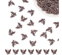 arricraft 100 breloques en Forme D'Aigle en Métal., Pendentifs Faucon en Alliage de Cuivre Rouge, Breloques D'Animaux Volants de Style Tibétain, Pendentifs Vintage pour Porte-Clés, Bracelet