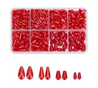 arricraft 110 larme, 4 rouge brique couleur ABS plastique gouttelettes imitation perles DIY boucles d'oreilles bracelet collier faire des bijoux