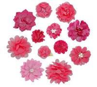 arricraft 12 pièces rose rose collier chien arcs et fleurs attachement, fleur colliers chien charmes animaux de compagnie décorations pour petits chiens moyens accessoires collier chats