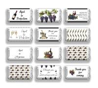 arricraft 120 feuilles de papier d'emballage de bonbons de gratitude, vieilli à des raisins parfaits merci d'être venu Chocolate Bar stickers pour les invités Baby Bath Party cadeau