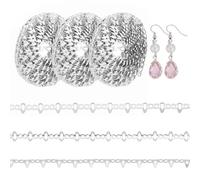 arricraft 3.2 Yard 925 Sterling Silver Plated Copper string Gallery Line, fil d'artisanat de baguettes en cuivre sterling pour bricolage collier boucles d'oreilles bijoux fabrication