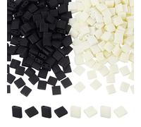 arricraft 300 pièce de Perles de Rocaille en Verre à 2 trous, Abou - Perles Carrées Plates de 5x5mm, Perles Tila Givrées, Perles de Verre Japonaises pour la Fabrication de Bijoux