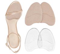 arricraft 4 Paires Gel Arch Metatarsal Pads pour les femmes, coussin à talons hauts coussins de pieds boule de pieds coussins adhésifs invisibles coussins d'avant-pied Comfort Shoe Insert