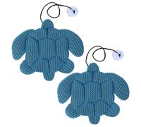 arricraft Lot de 2 absorbeurs d'écume de jacuzzi, design en forme de tortue, dispositif d'aspiration des eaux usées en nylon pour spa, accessoires de nettoyage gonflables (63,5 cm)