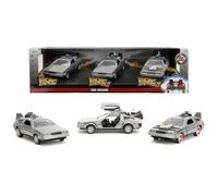 Arrière À Futur 1:3 2 Temps Machine 3-Pack Moulé Voitures, Jouets pour Enfants &