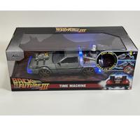 Arrière À Futur III Rails Delorean Temps Machine 1:24 Echelle Jada 253255073