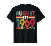 (arrière) Août 1969 Édition limitée 57 Ans 57e Anniversaire T-Shirt