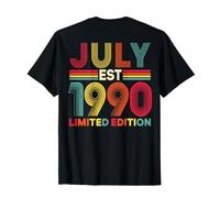 (arrière) Août 1990 Édition limitée 36 Ans 36e Anniversaire T-Shirt