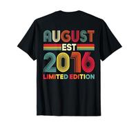 (arrière) Août 2016 Édition limitée 10 Ans 10e Anniversaire T-Shirt