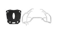 Arrière Bagages Porte-Bagages pour Sacoches Moto pour VOGE DS900X DS900 900DS 900DSX Support Valise Supérieure en Acier Inoxydable Boîte Latérale Porte-Bagages(Silver One Set)