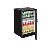 Arrière-Bar 1 Porte Pleine Noir 138L - Série G - - R290 - Acier inoxydable1Pleine/battante 600x520x900mm