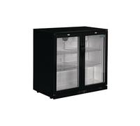 Refrigerateur bar Polar Arrière-Bar 2 Portes Pivotantes Série G Noir 208L - - - Acier peint2 900x520x900mm