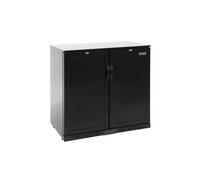 Refrigerateur bar Polar Arrière-Bar 2 Portes Pleines Pivotantes Série G Noir 208L - - R600a - Acier peint2208Pleine 900x520x900mm