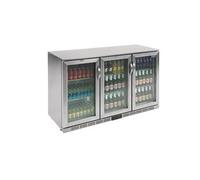 Arrière-bar 3 portes battantes vitrées 330 Litres, 350 W, 220 V - MONO