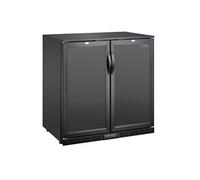 Refrigerateur bar Polar Arrière Bar Professionnel 2 Portes Pleines Série G - 198 L - - R600a - Acier inoxydable3198Pleine 900x520x850mm