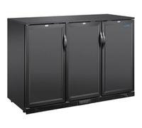 Arrière Bar Professionnel 3 Portes Pleines Série G - 320 L - Polar - R600a - Acier inoxydable3320Pleine 1350x520x850mm
