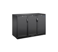 Arrière Bar Professionnel 3 Portes Pleines Série G - 320 L - Polar - R600a - Acier inoxydable3320Pleine 1350x520x850mm