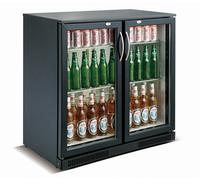 Arrière bar réfrigéré - 198L - 2 portes battantes vitrées