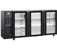 Arrière Bar Réfrigéré 3 Portes Vitrées avec Groupe Logé - - R290 - 3Vitrée/battante x565x890mm