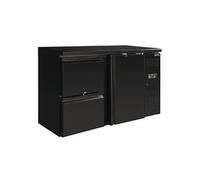 Arrière-Bar Réfrigéré 349L 2 Tiroirs et 1 Porte - Polar - R600a - Acier inoxydable11462Pleine/battante x513x860mm NC