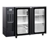 Arrière Bar Réfrigéré avec Groupe Logé Portes Vitrées - AFI Collin Lucy - R290 - Acier inoxydable2 portesVitrée/battante x565x890mm G