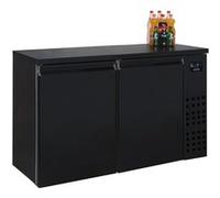 Arrière bar réfrigéré noir 2 portes - Combisteel Noir G