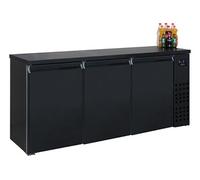 Arrière bar réfrigéré noir 3 portes - Combisteel Noir G