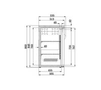 Arrière-Bar Réfrigéré - 3 Portes Pleines Battantes - 537 Litres