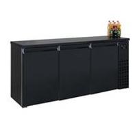 Arrière bar réfrigéré noir 3 portes - Combisteel NC G