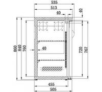 Arrière bar réfrigéré noir 3 portes - Combisteel NC G