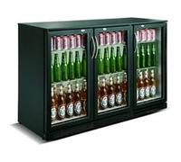 Arrière bar réfrigéré noir 3 portes - Combisteel NC G