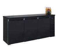 Arrière bar réfrigéré noir 3 portes - Combisteel Noir G
