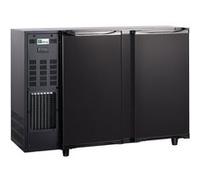 Arrière Bar Réfrigéré Portes Pleines avec Groupe Logé - AFI Collin Lucy - R290 - Acier inoxydable2 portesPleine/battante x565x890mm