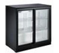 Arrière bar réfrigérée noir 2 portes coulissantes - Combisteel NC G