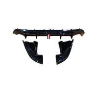 Arrière Becquet Voiture Diffuseur Pare-Chocs Arrière Lame Kit Carrosserie Extérieur Tuning pour Volvo pour S60 pour V60 Berline 4 Portes 2014-2018 Aileron Arrière Voiture(Glossy Black)