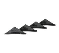 Arrière Becquet Voiture Lot De 4 Diffuseurs Universels pour Pare-Chocs Arrière Ailerons Requin Séparateur Becquet Noir Carbone ABS Anti-Collision Aileron Arrière Voiture(Carbon Curved)