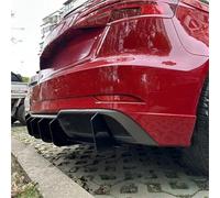 Arrière Becquet Voiture pour A3 8V Sline Hatchback 2014-2020 : Lèvre De Pare-Chocs Arrière Style Requin À 6 Ailerons, Diffuseur Et Séparateurs. Aileron Arrière Voiture